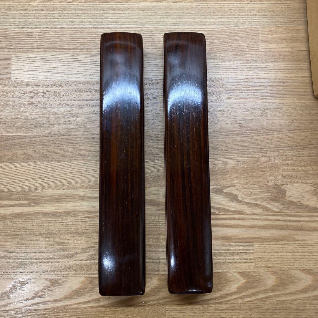 拍子木　紫檀　８寸　(24cm)