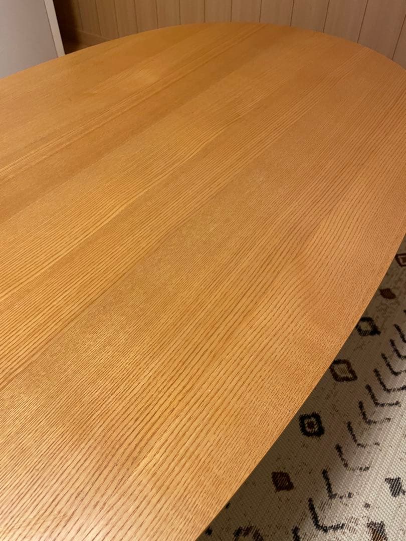 木製 楕円形こたつ 4本脚