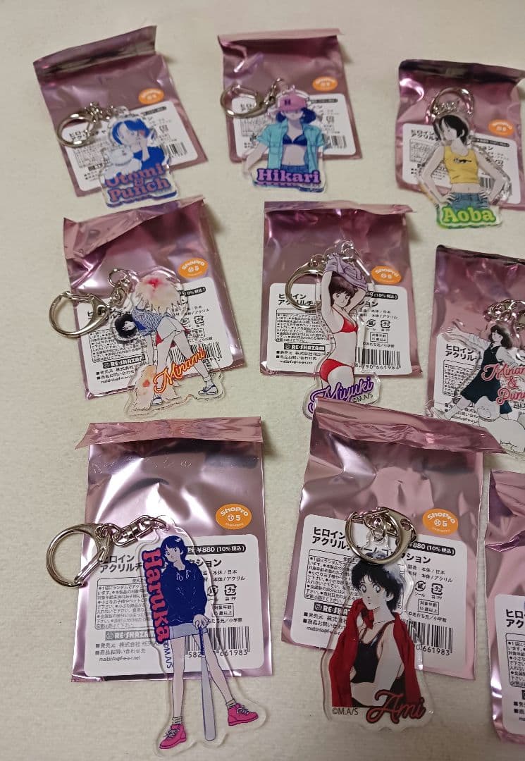あだち充展　画業55周年記念　ヒロインアクリルチャームコレクション