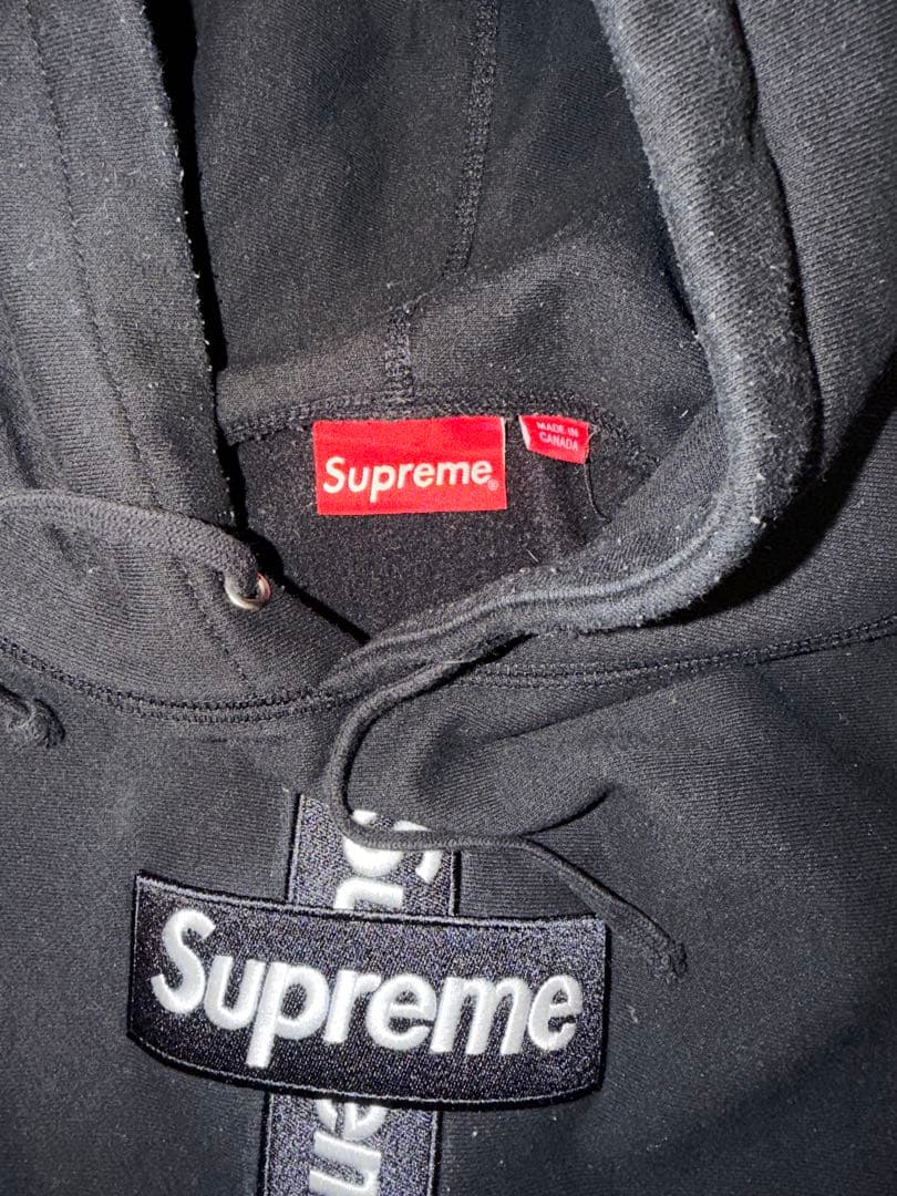 トップス Supreme Cross Box Logo Hooded Sweatshirt