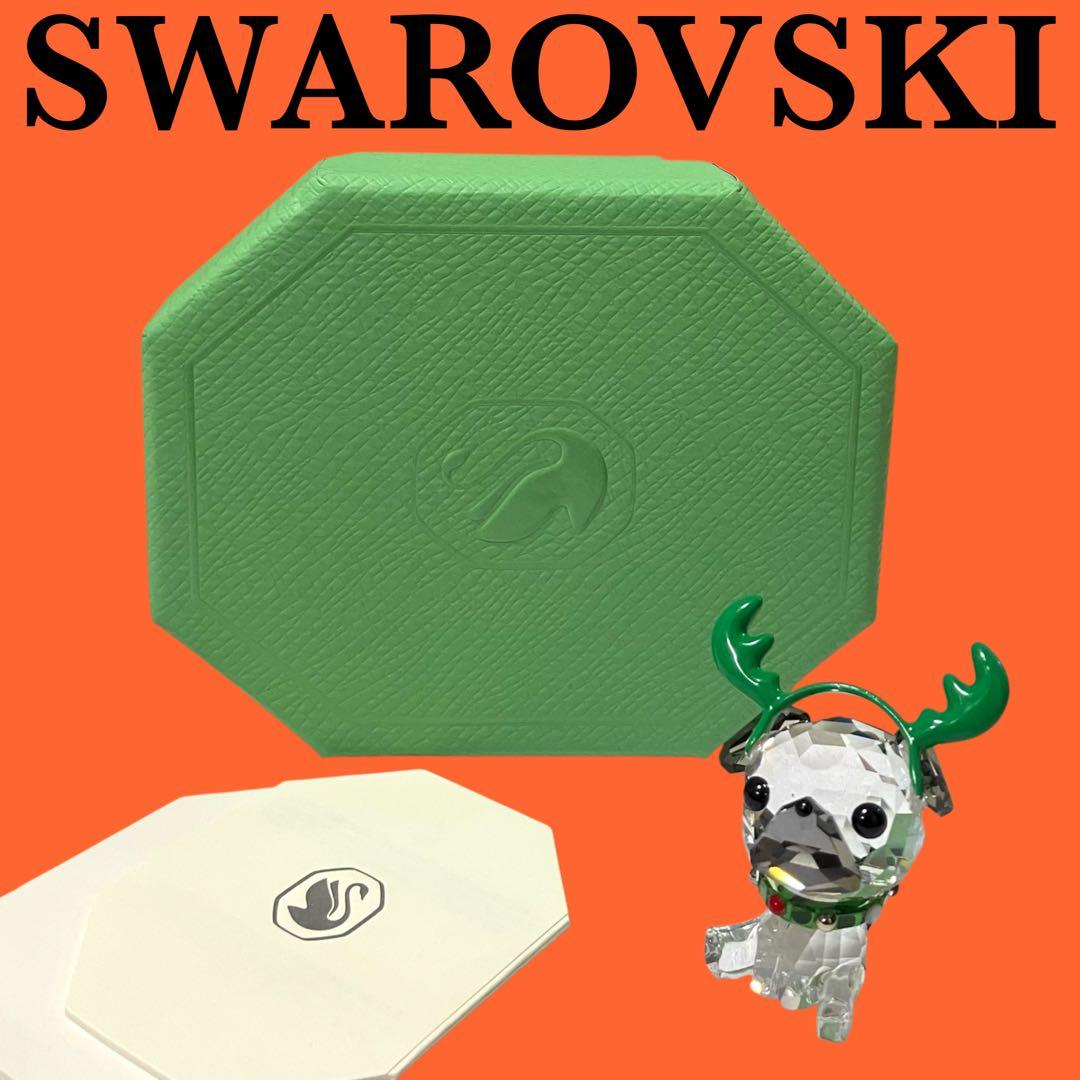 新品限定 SWAROVSKI スワロフスキー パグ PUG フィギュリン 置物