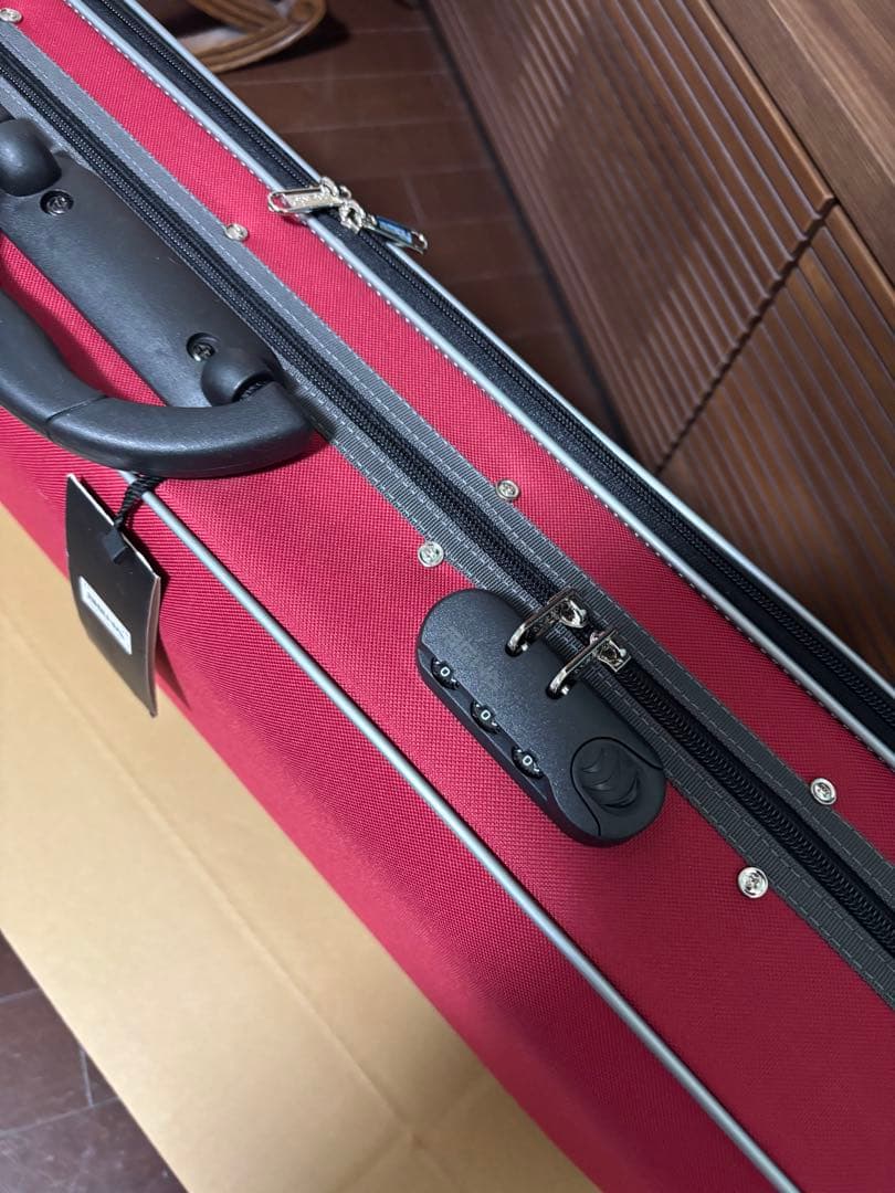 PM900新品軽量 ハイクォリティバイオリンケース　紺、赤選択可能