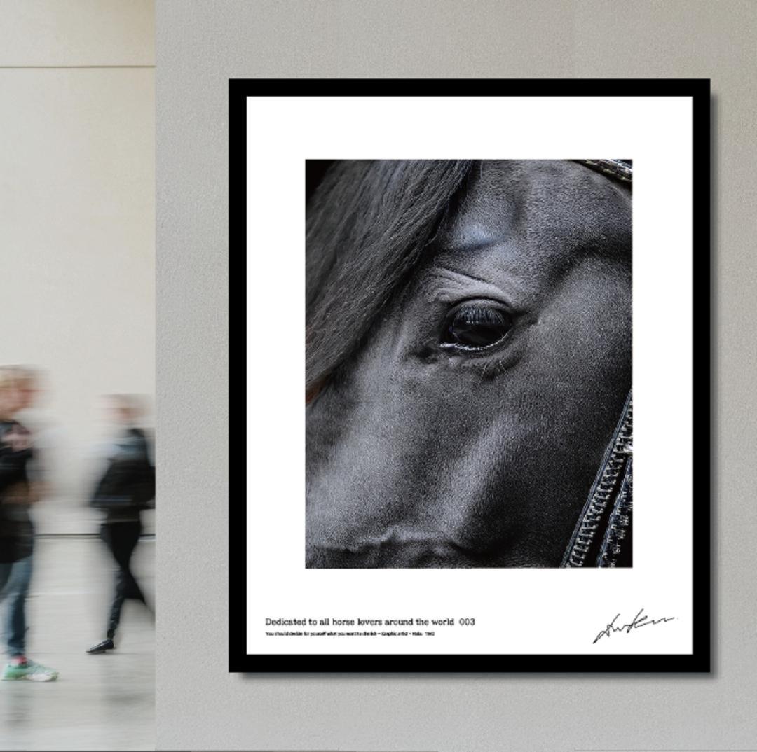 馬・No.003／「HAKU 」アートポスター　400×500