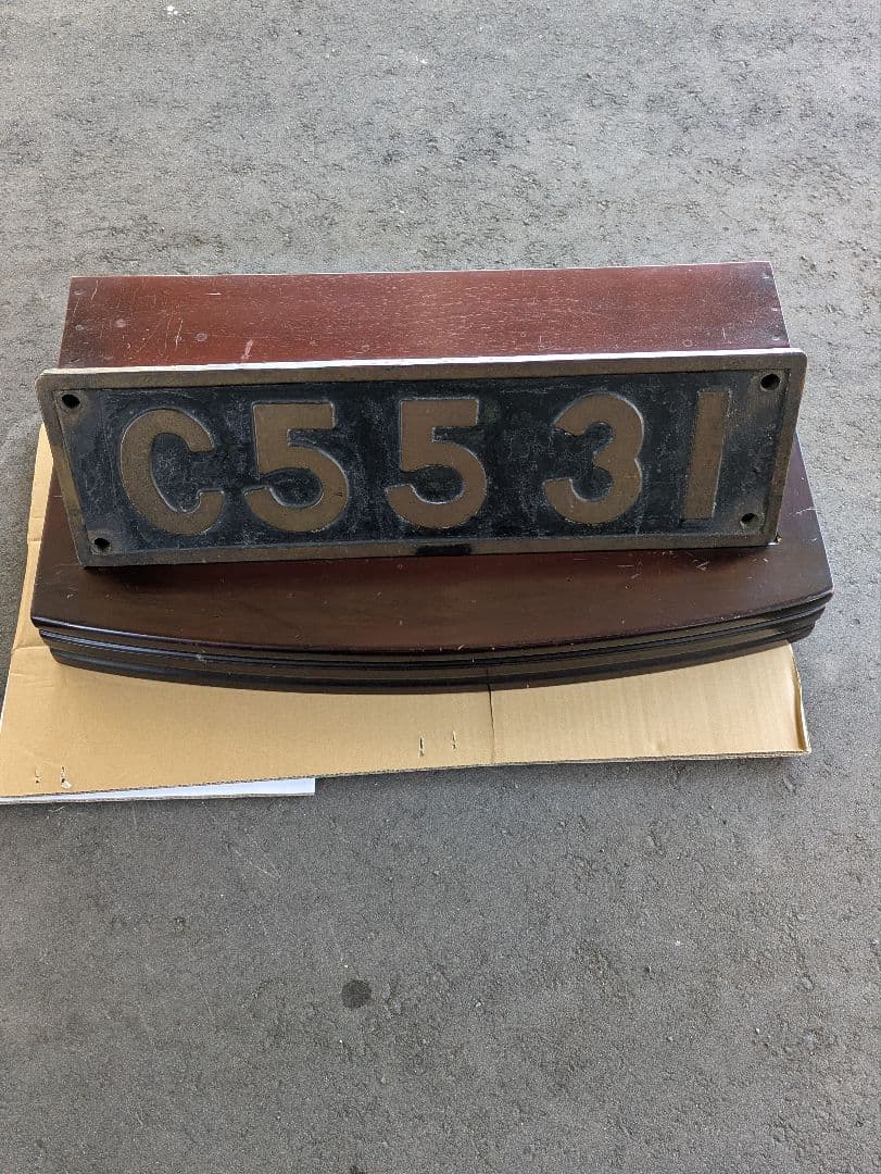 【実装品！】SL蒸気機関車　C55形ナンバープレート