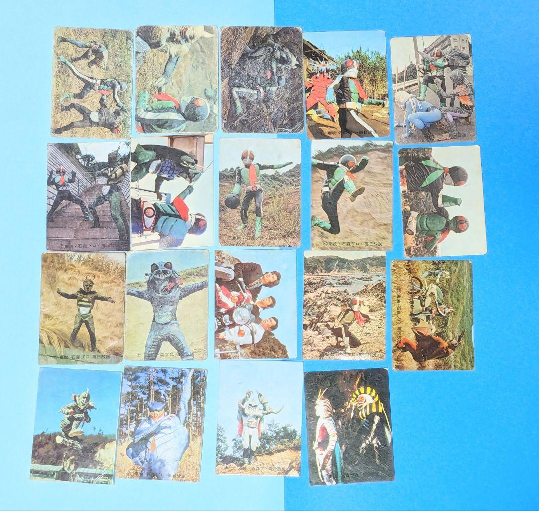 ＃仮面ライダー 旧カルビー仮面ライダーカード当時物1番から249番までの60枚