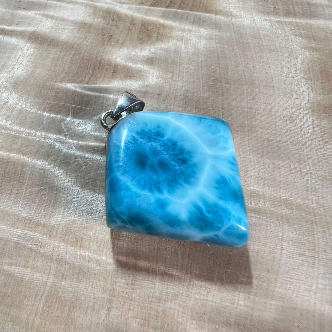 高品質　ラリマー　ペンダント　ネックレス　2-10