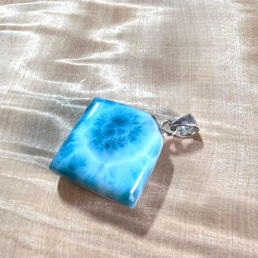 高品質　ラリマー　ペンダント　ネックレス　2-10