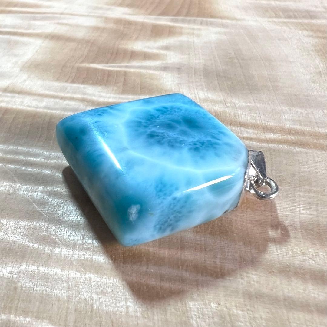 高品質　ラリマー　ペンダント　ネックレス　2-10