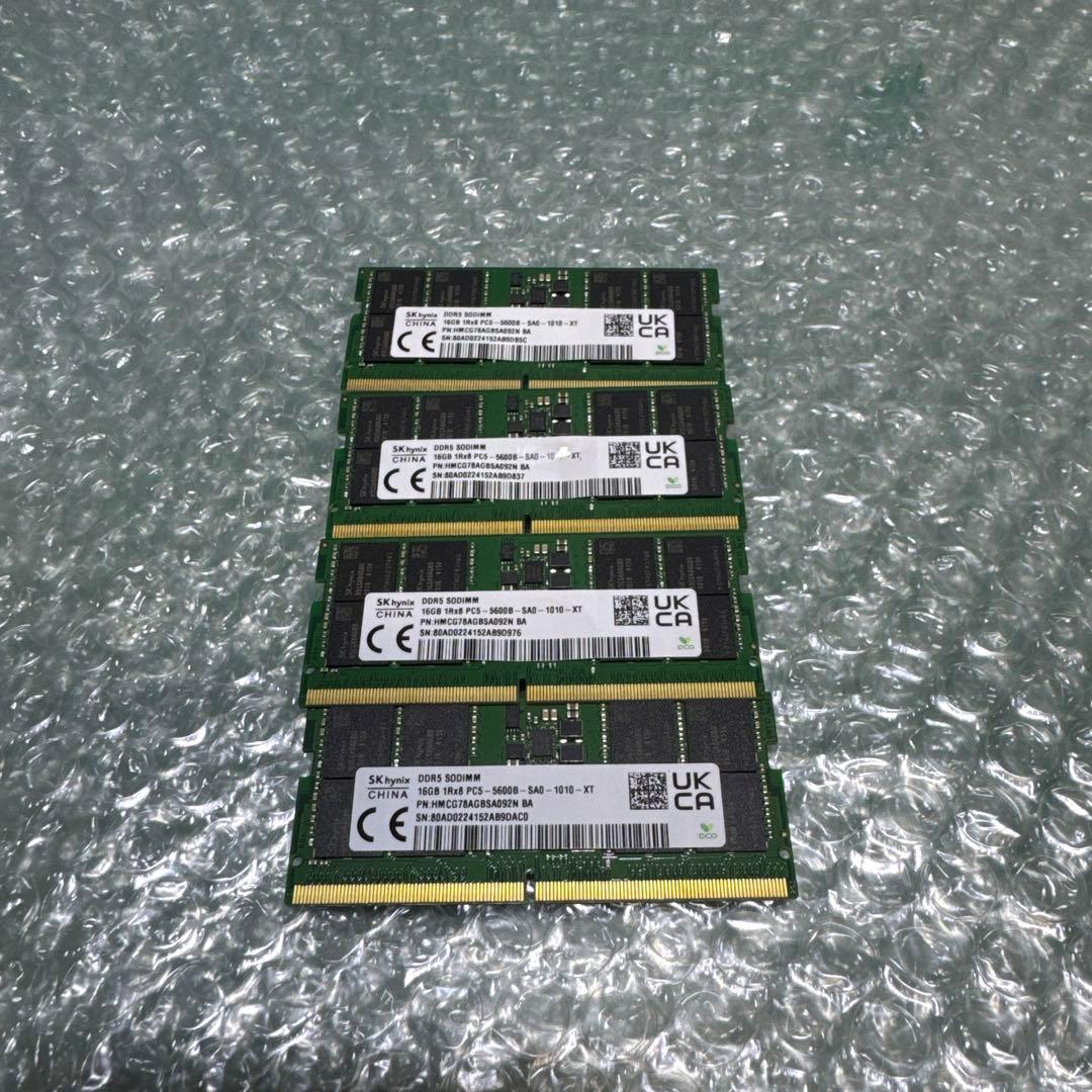 SK hynix DDR5 メモリー 16GB 4枚セット