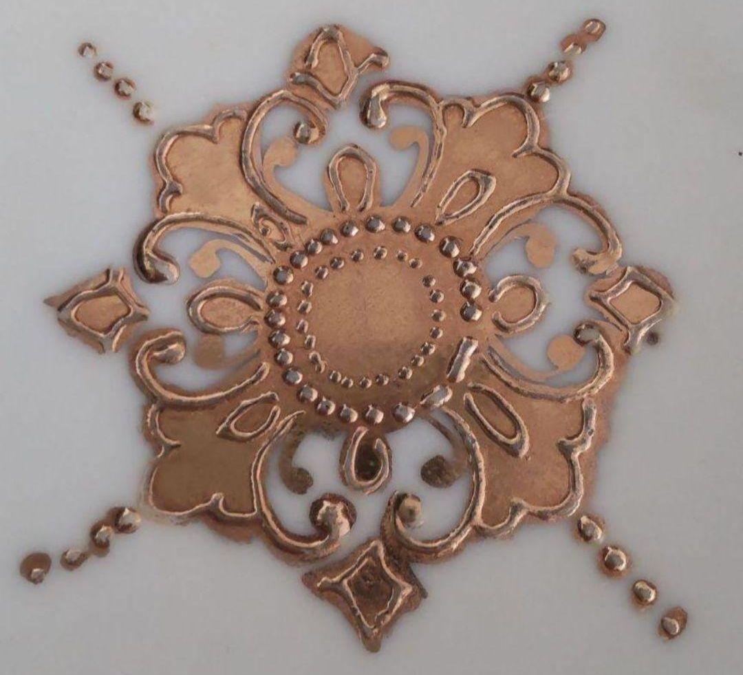 新春セール~1/31オールドノリタケ 希少 手付き八角形の薔薇の花柄皿