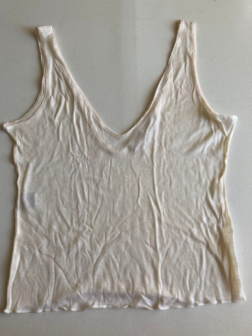 MIU MIU オフオワイトタンクトップ