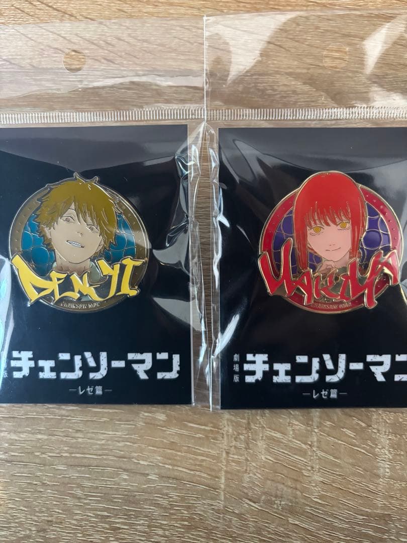 (レア)チェンソーマン デンジ マキマ ピンバッジセット