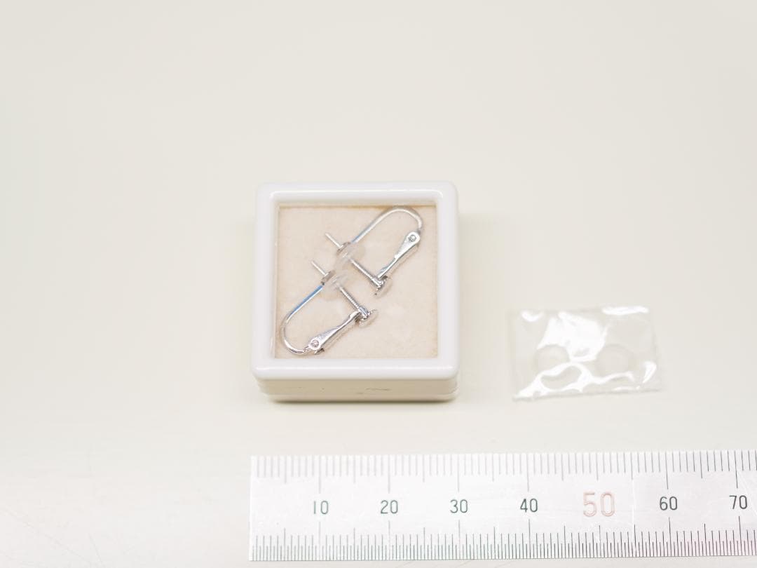K14WG イヤリング金具　ネジバネ式【新品】【予備クッションおまけ】※取付無料