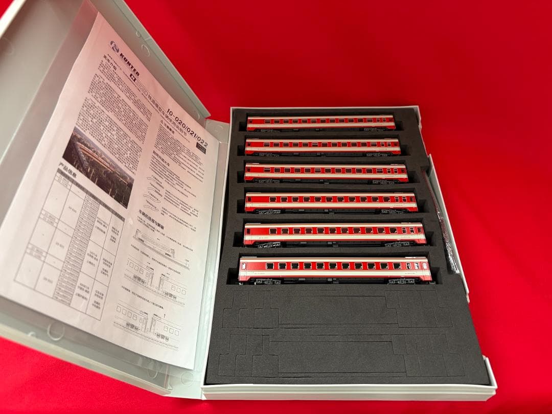 中国KUNTER 10-022「25G客車 寧波東-阜陽 上局滬段 6両セット」