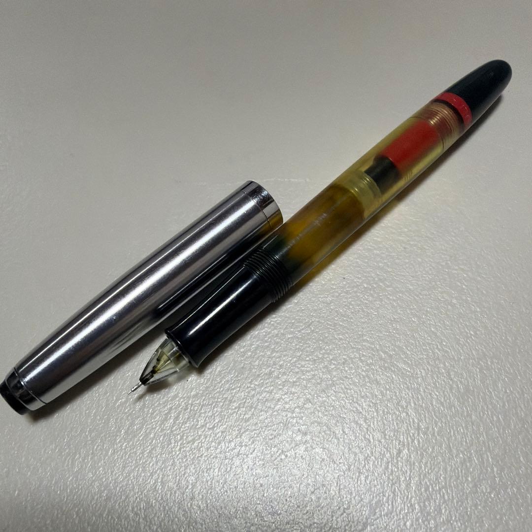 ロットリング rotling ティク tiku 銀キャップ 透明軸