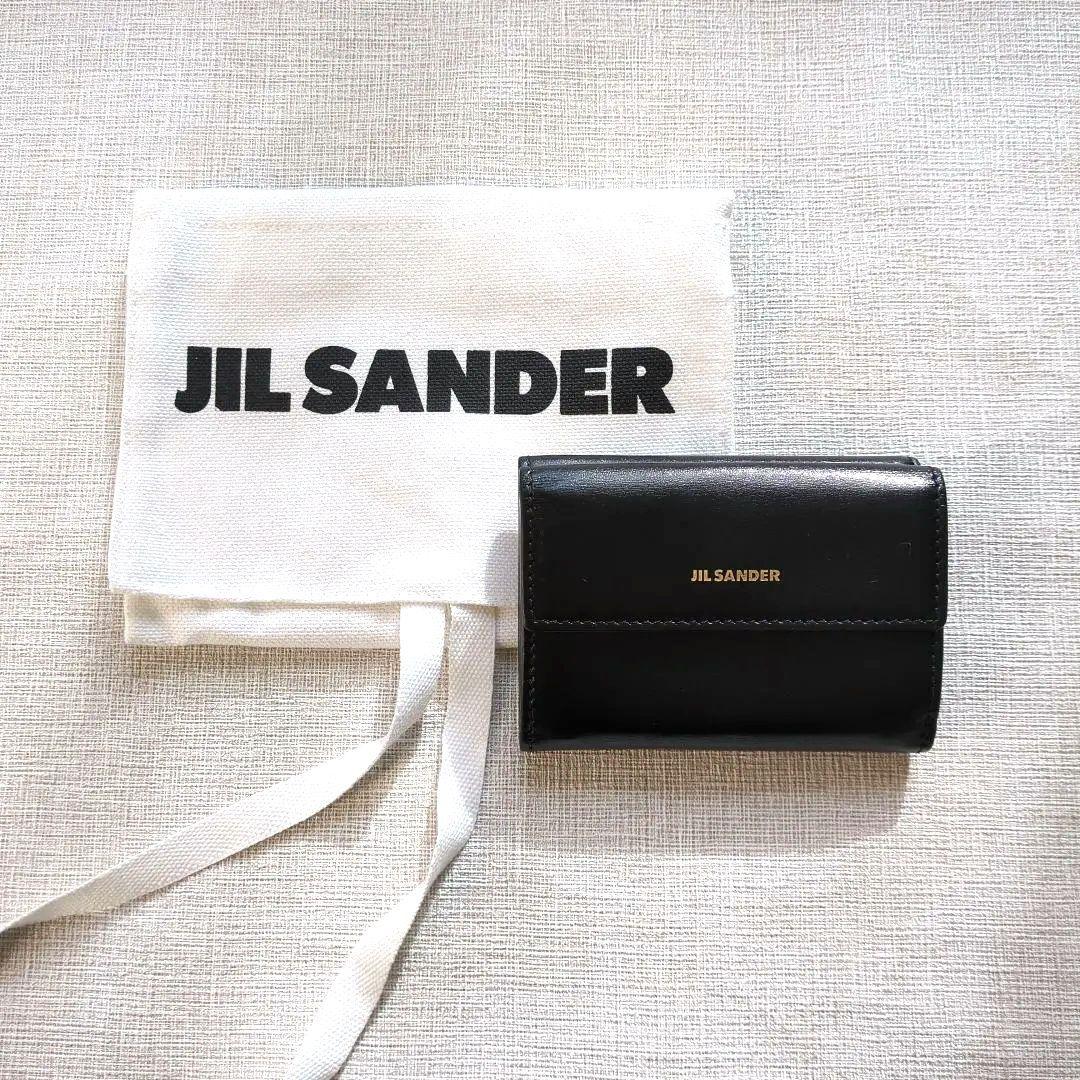 美品　JIL SANDER　ベビーウォレット　三つ折り財布　ミニ財布　レザー