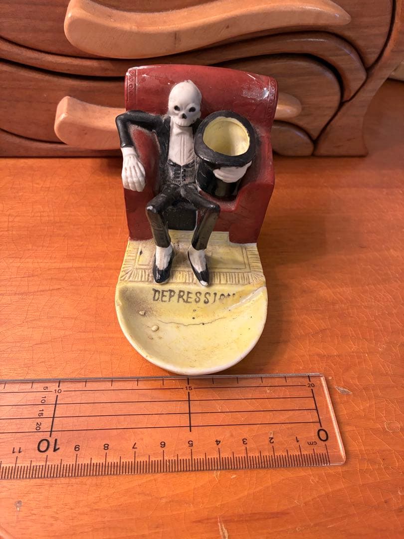 ビンテージ50s Japan スカル　髑髏　骸骨　灰皿　ネイバーフッド　死神