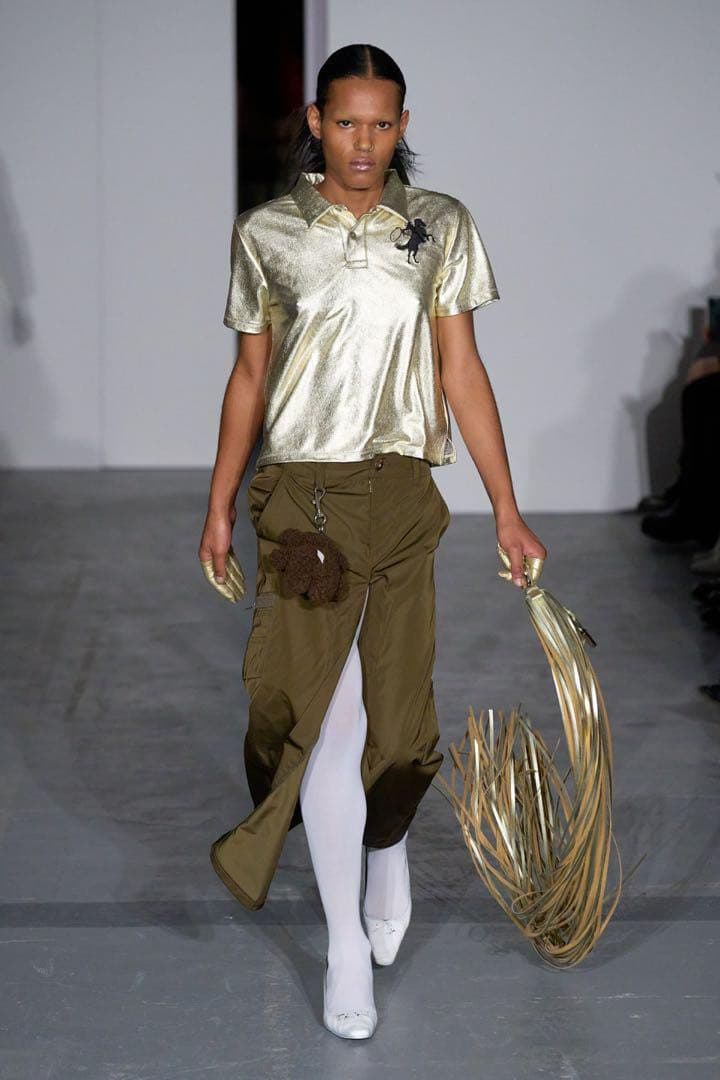 小物 Vaquera Four Finger Gloves Gold