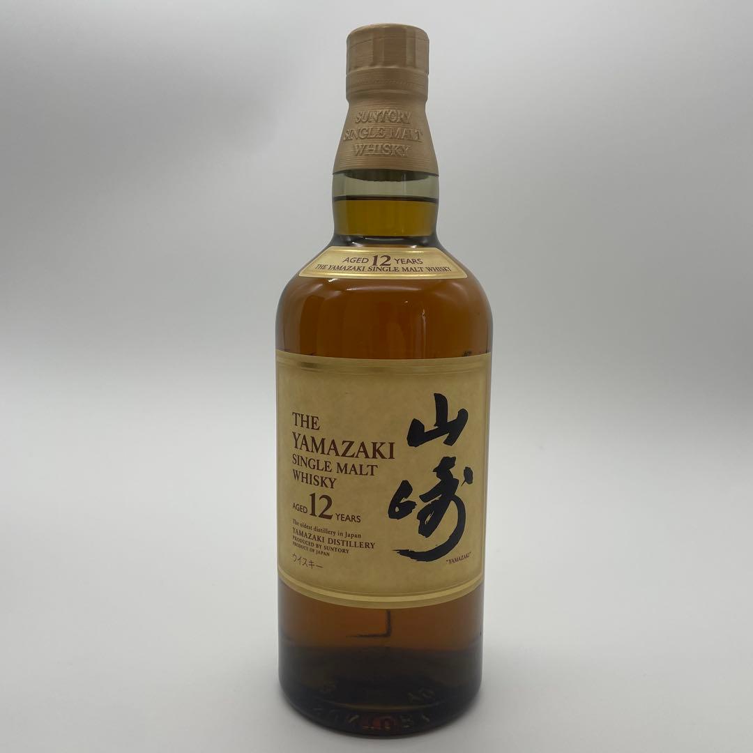 未開封　旧ラベル　サントリーウイスキー　山﨑12年　シングルモルト　お酒