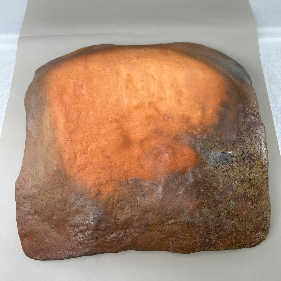 【中村 真】陶器 四角皿 木箱付きB006