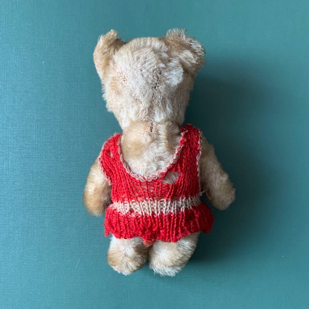 アンティーク　ベア　ビンテージ　レトロ ぬいぐるみ クマ　フランス　ポンチ目