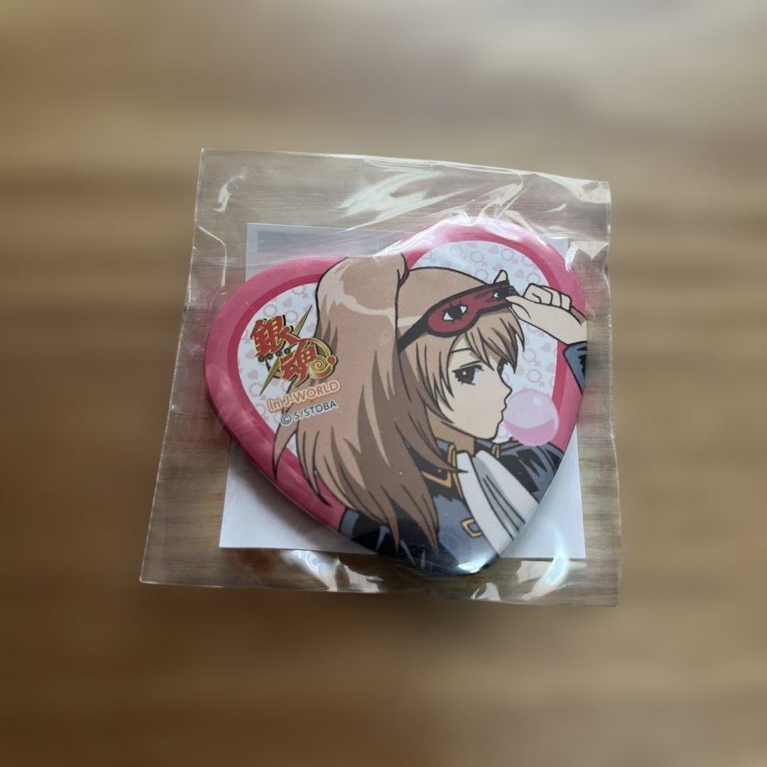 銀魂 J-World 性転換篇 ハート缶バッジ 沖田総悟 総子
