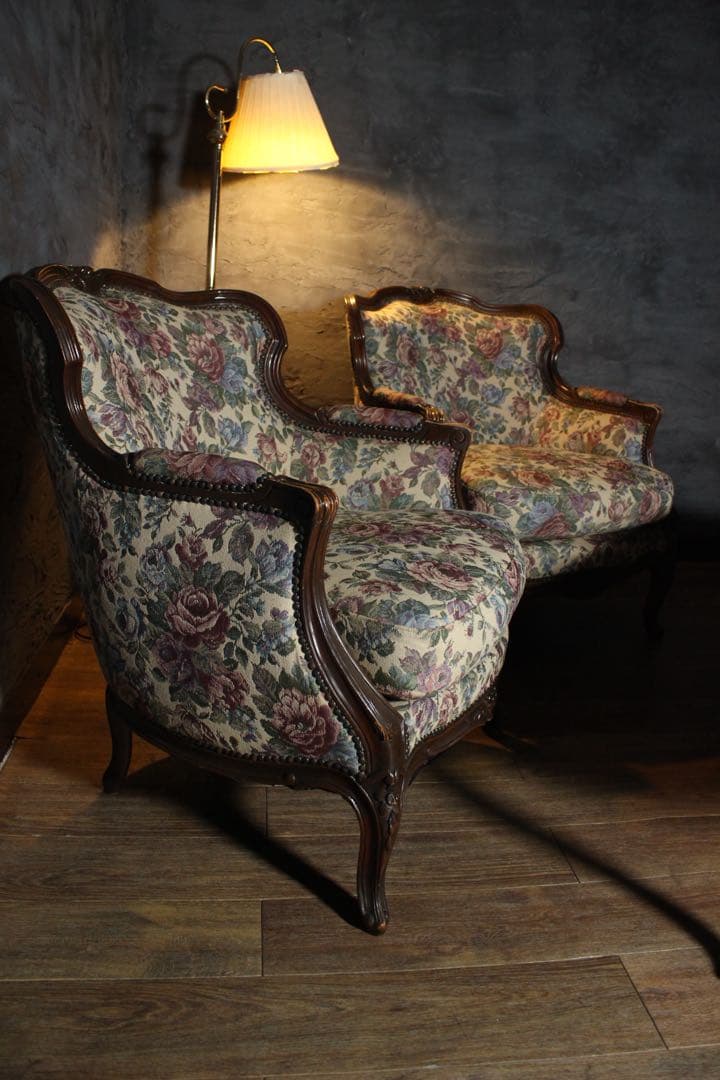 首都圏送無料〜80年代アンティーク　ソファ　テーブルセット　エスハウスインテリア