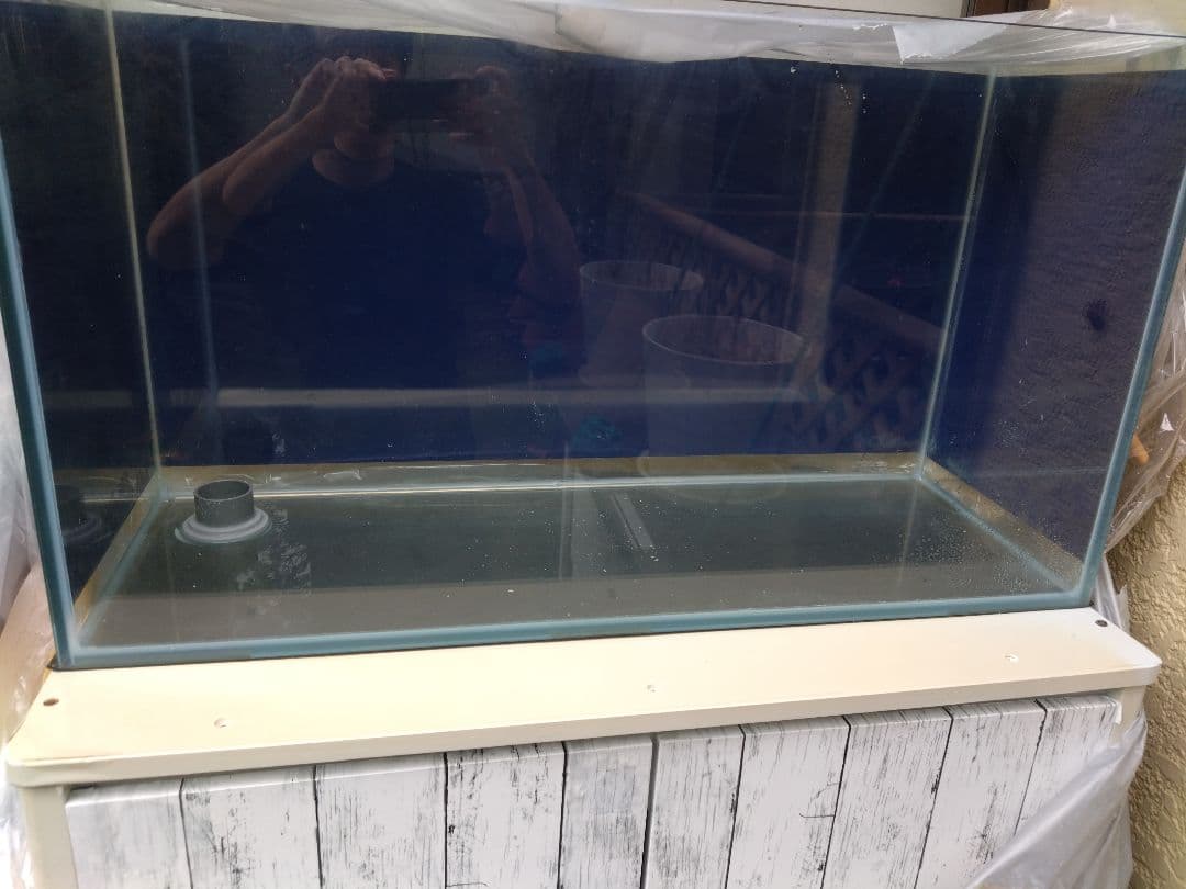 オーバーフロー水槽　90cm ウールBOX 海水魚　熱帯魚　濾過槽　ガラス水槽