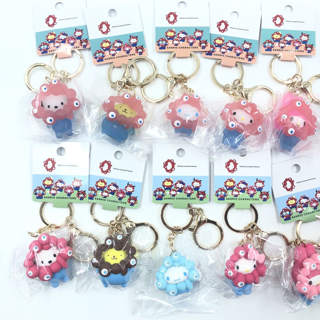 コンプリート クリア パステル サンリオミャクミャク なりきり立体キーホルダー