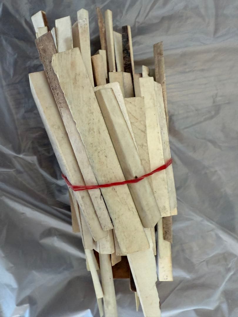 天然素材 白材 マンモス 重量700g 加工用素材用 中古品 。