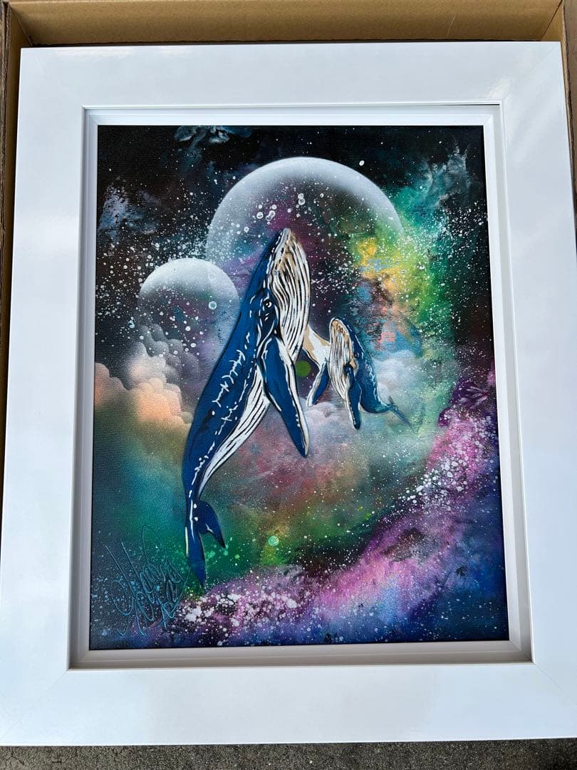 ⭐︎匿名配送スプレーアートエデンF 6サイズキャンバス白額付き