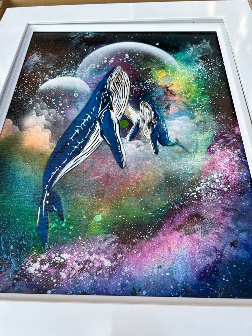 ⭐︎匿名配送スプレーアートエデンF 6サイズキャンバス白額付き