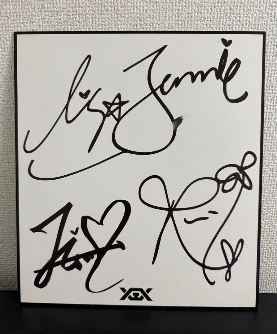 BLACKPINK 直筆サイン色紙