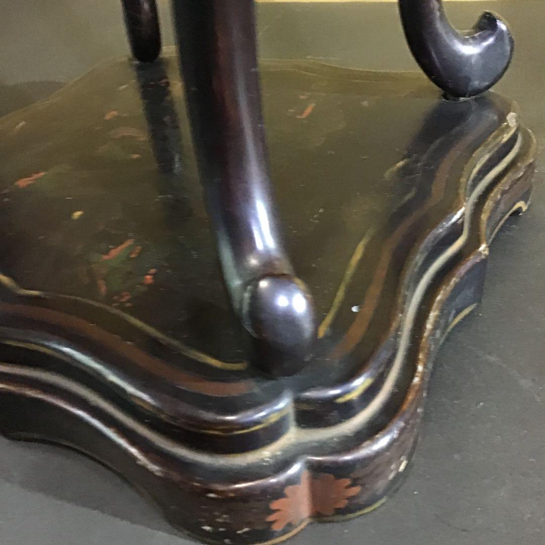 室町時代　香炉台　時代物　文人客遊亭図