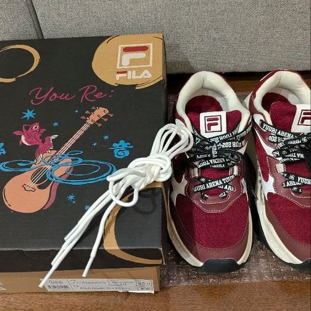 優里コラボスニーカー(FILAAlto3)25.0cm