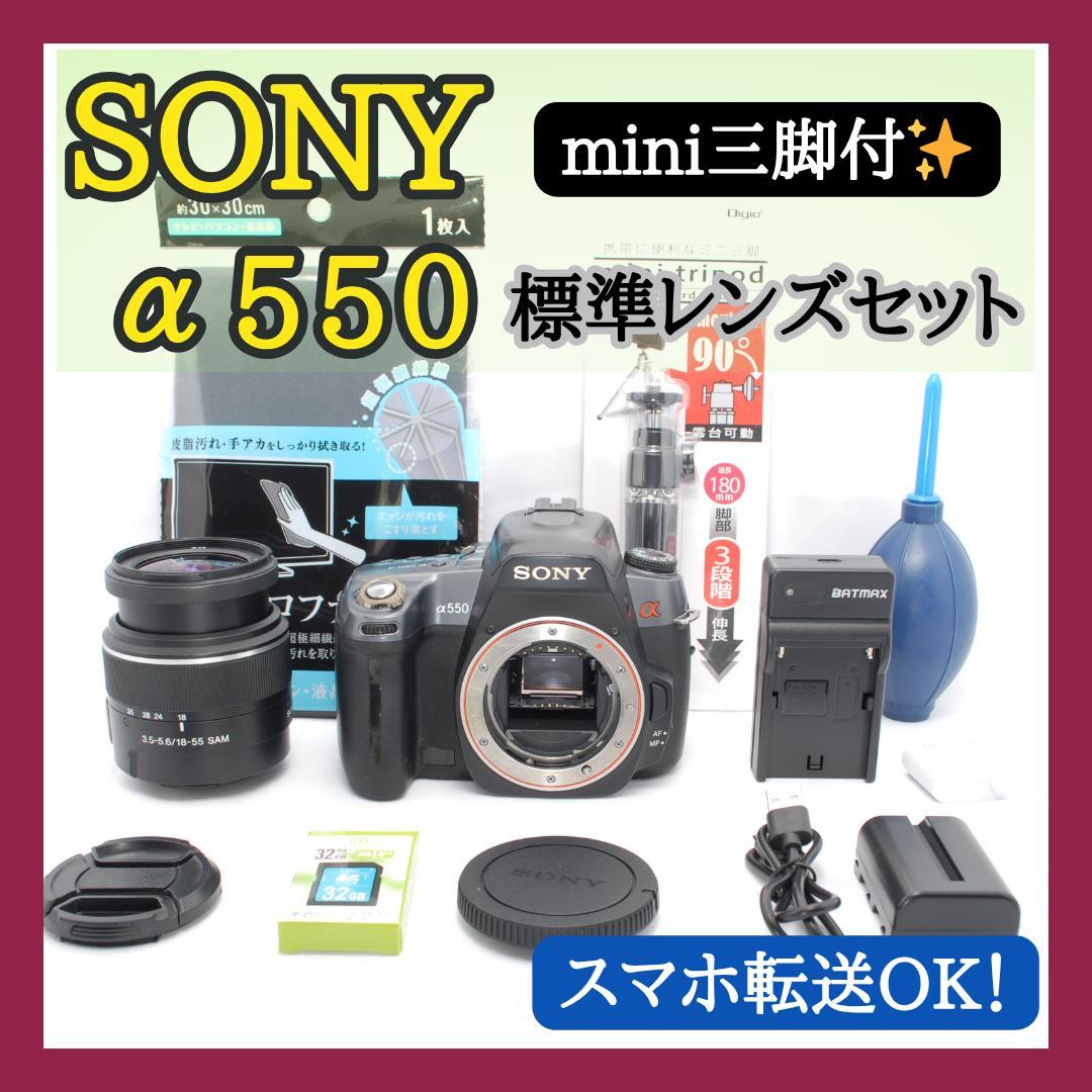 ✨操作簡単✨SONY α550✨スナップに最適✨チルト式液晶✨初心者向け✨一眼✨