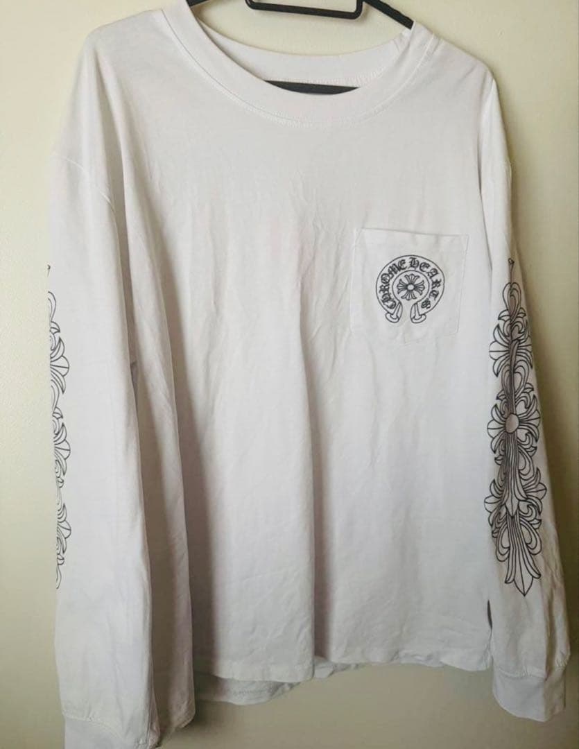 Chrome Hearts White ロングTシャツ