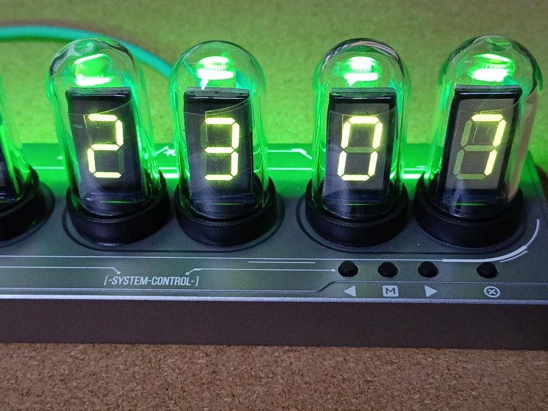 ニキシー管時計 パタパタ時計エミュレート IPS液晶