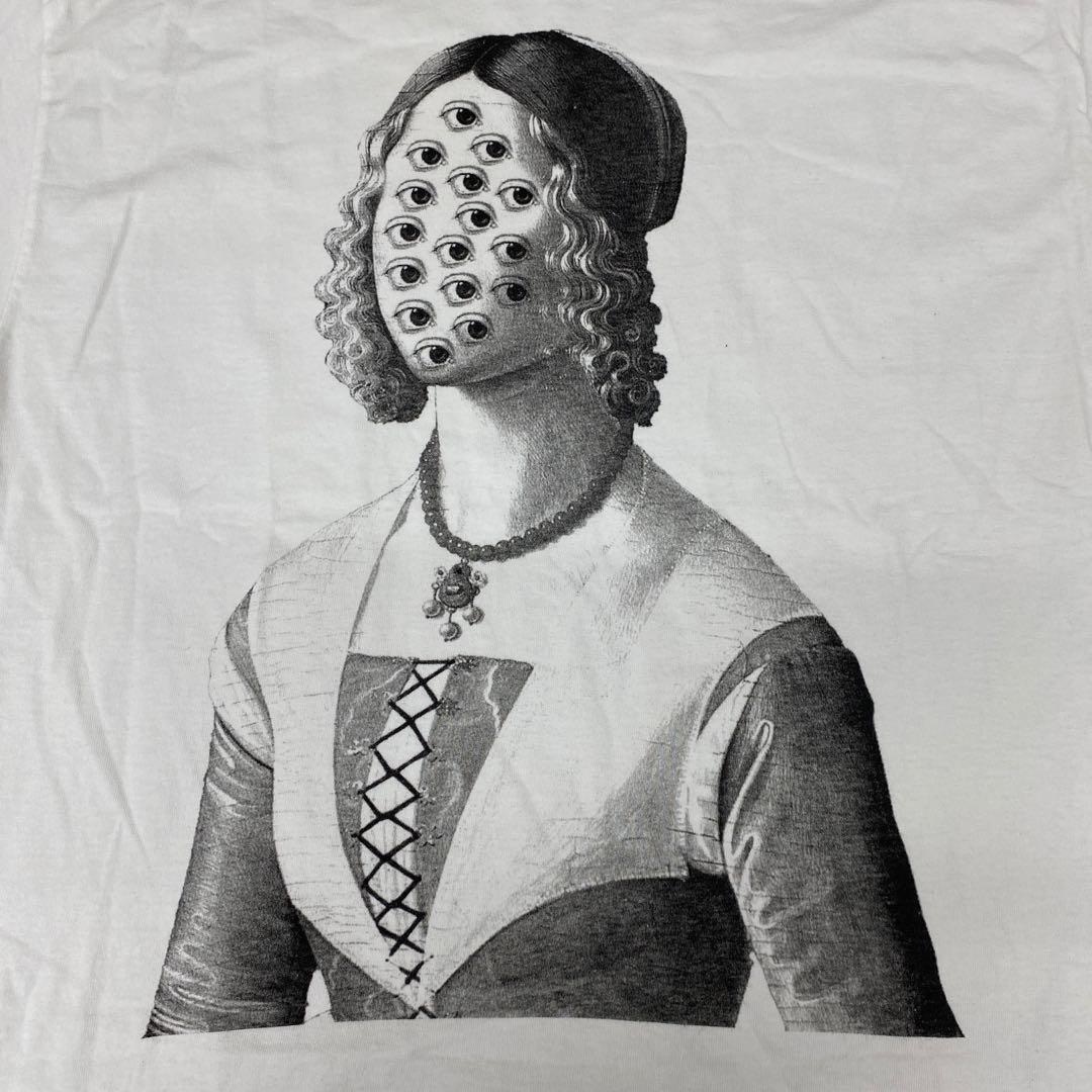 P863＊ アンダーカバー メンズ 半袖 プリント Tシャツ Lサイズ ホワイト