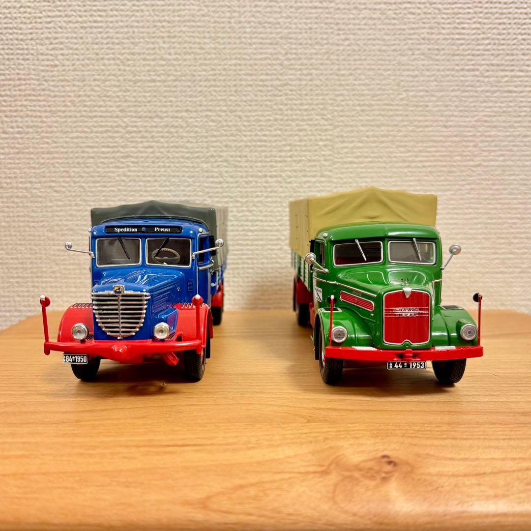 1/43ミニカー　ミニチャンプス　ドイツトラック2点セットminichamps