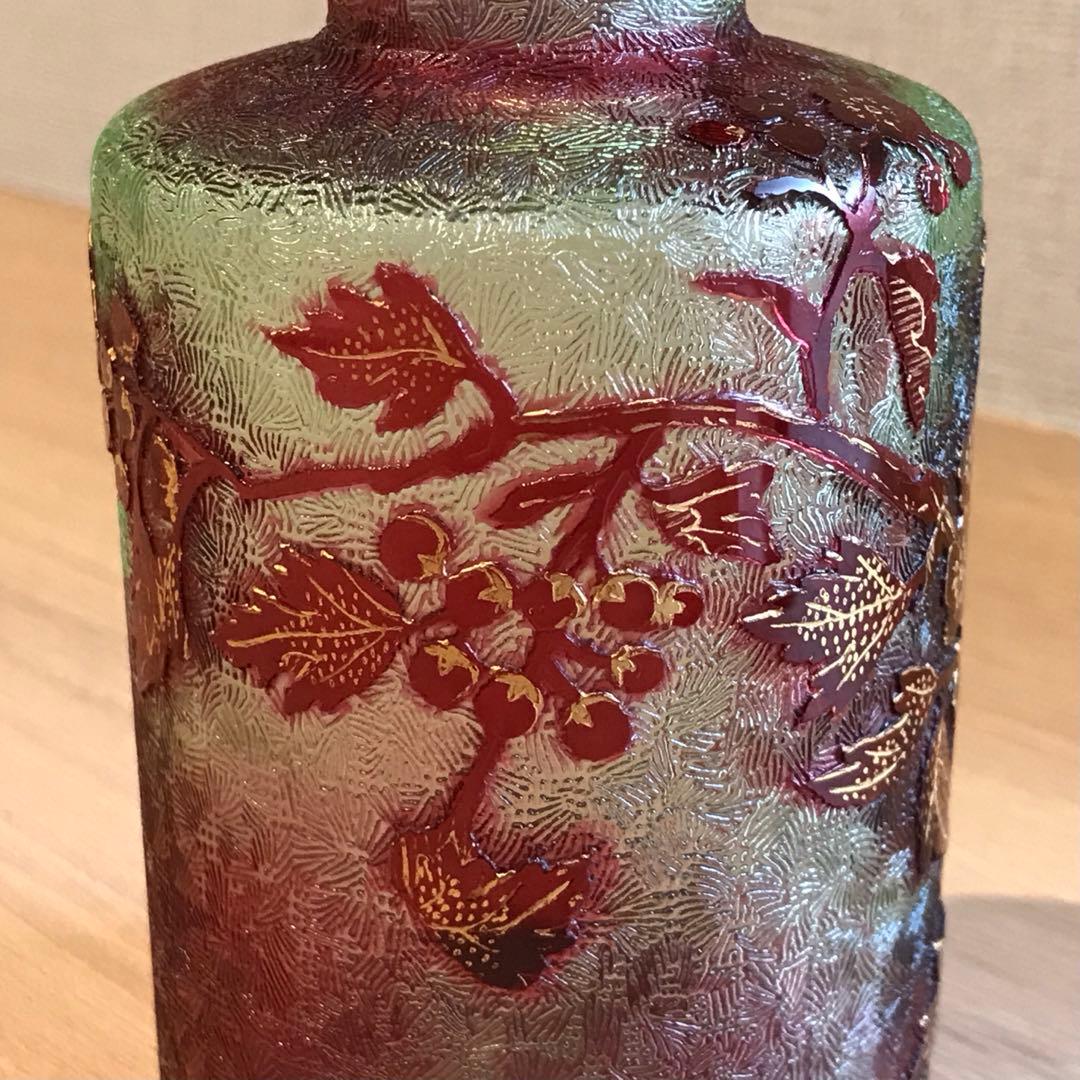 上級品稀少オールドバカラBaccaratローズヒップRosehip野薔薇香水ビン