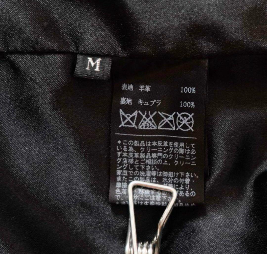 EKAM エカム シングルライダースジャケット ラムレザー 羊革