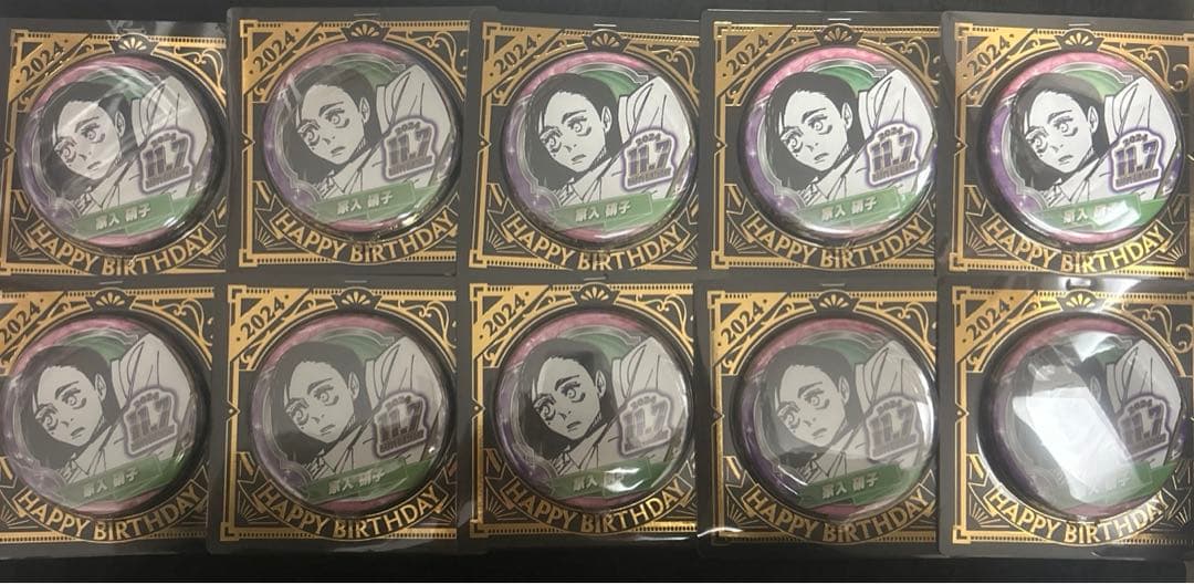 呪術廻戦 家入硝子 バースデー缶バッチ202410点