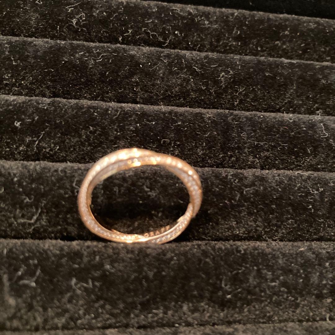 GRAFF スパイラルフルエタニティリング １８Ｋ　ピンクゴールド　＃13