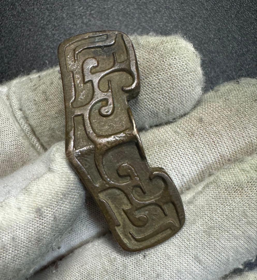 鍔　銅地　細工　鍔　刀剣美術　武道具骨董品 中国古美術 詳細不明