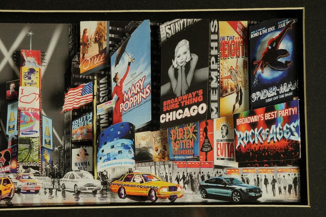 【シャドーボックス】スパイダーマン、ライオン・キング、ロック・オブ・エイジズ