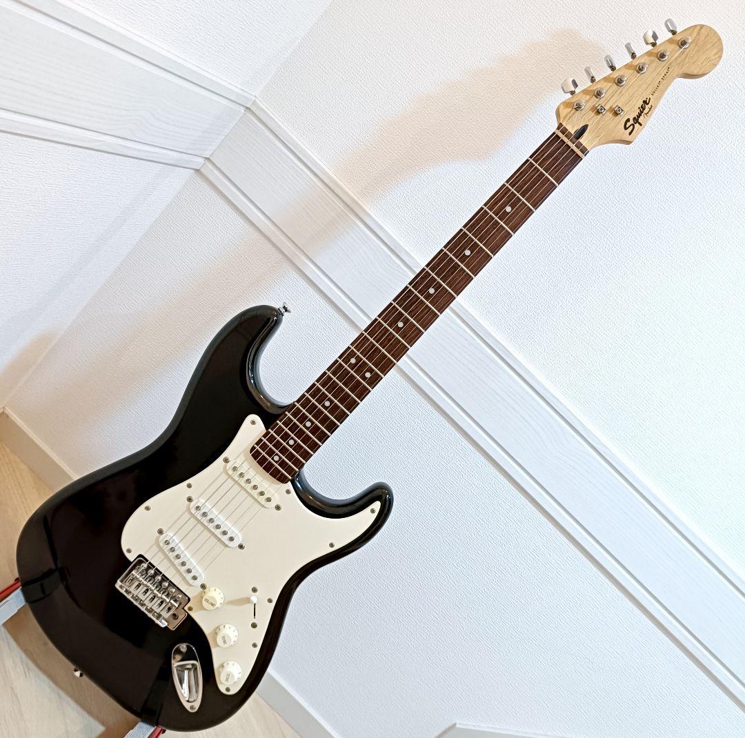 Squier エレキギター ストラトキャスター ブラック メンテ済