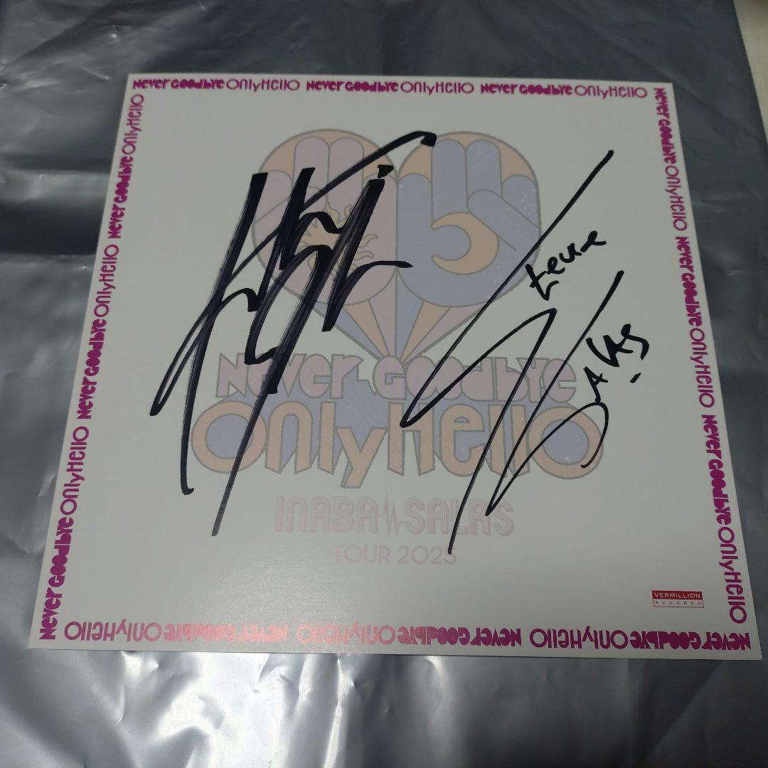 t*3様 INABA/SALAS サイン色紙 稲葉浩志 スティーヴィー・サラス