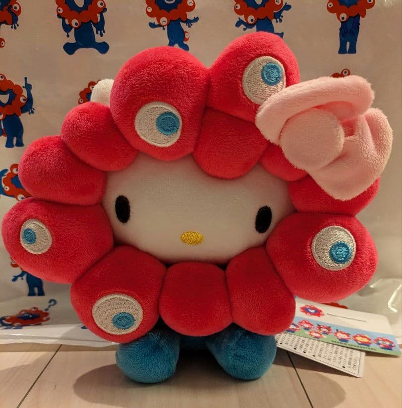 万博限定 ミャクミャクなりきりぬいぐるみM【ハローキティ】