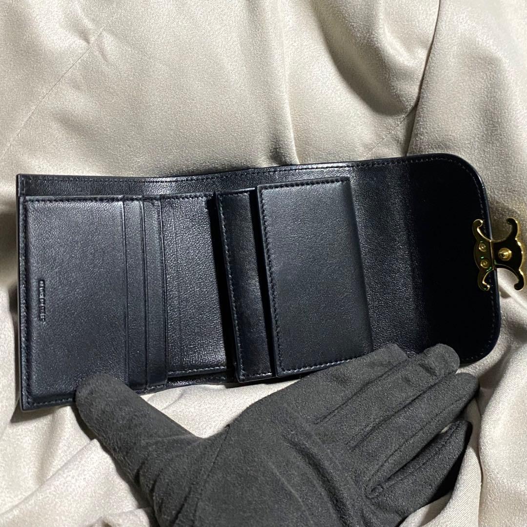 CELINE スモールフラップウォレット トリオンフ